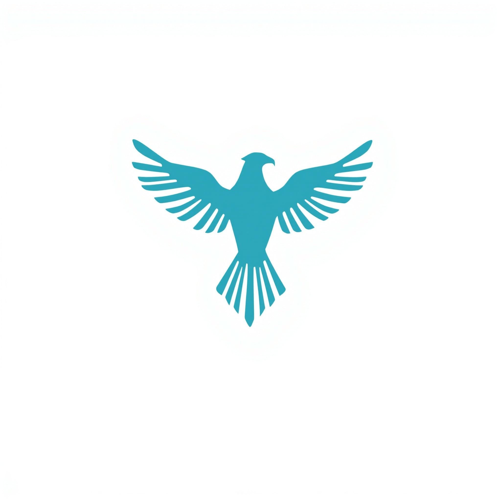Condor Care logo - stylized condor bird in teal